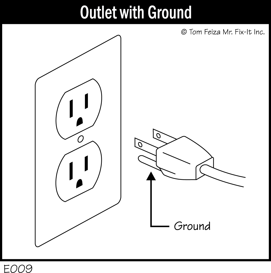 E009 - Outlet with Ground