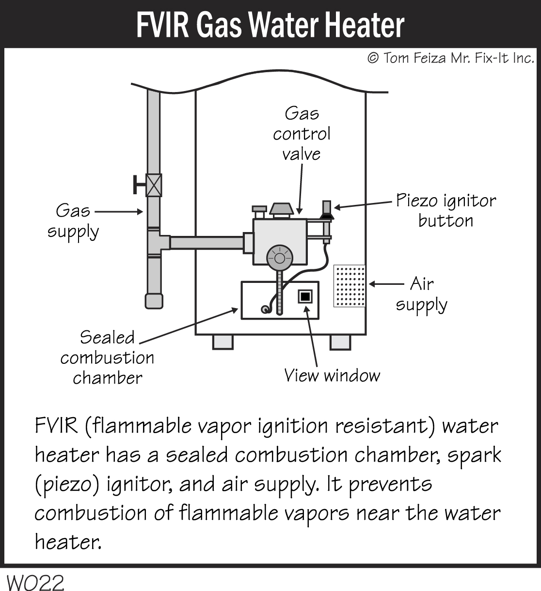W022 - FVIR Gas Water Heater